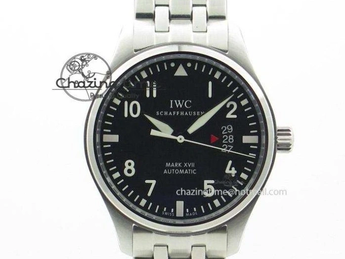 MIROTIME 0124 Timeless Big Pilot Real PR IW500901 ZF 1:1 Best Edition On Black Leather Strap A 7340